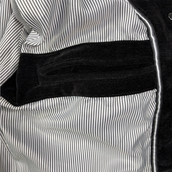 Civil Society Men's Black Stinger Velvet Flight Jacket in Black| Size L - Picture 6 of 12